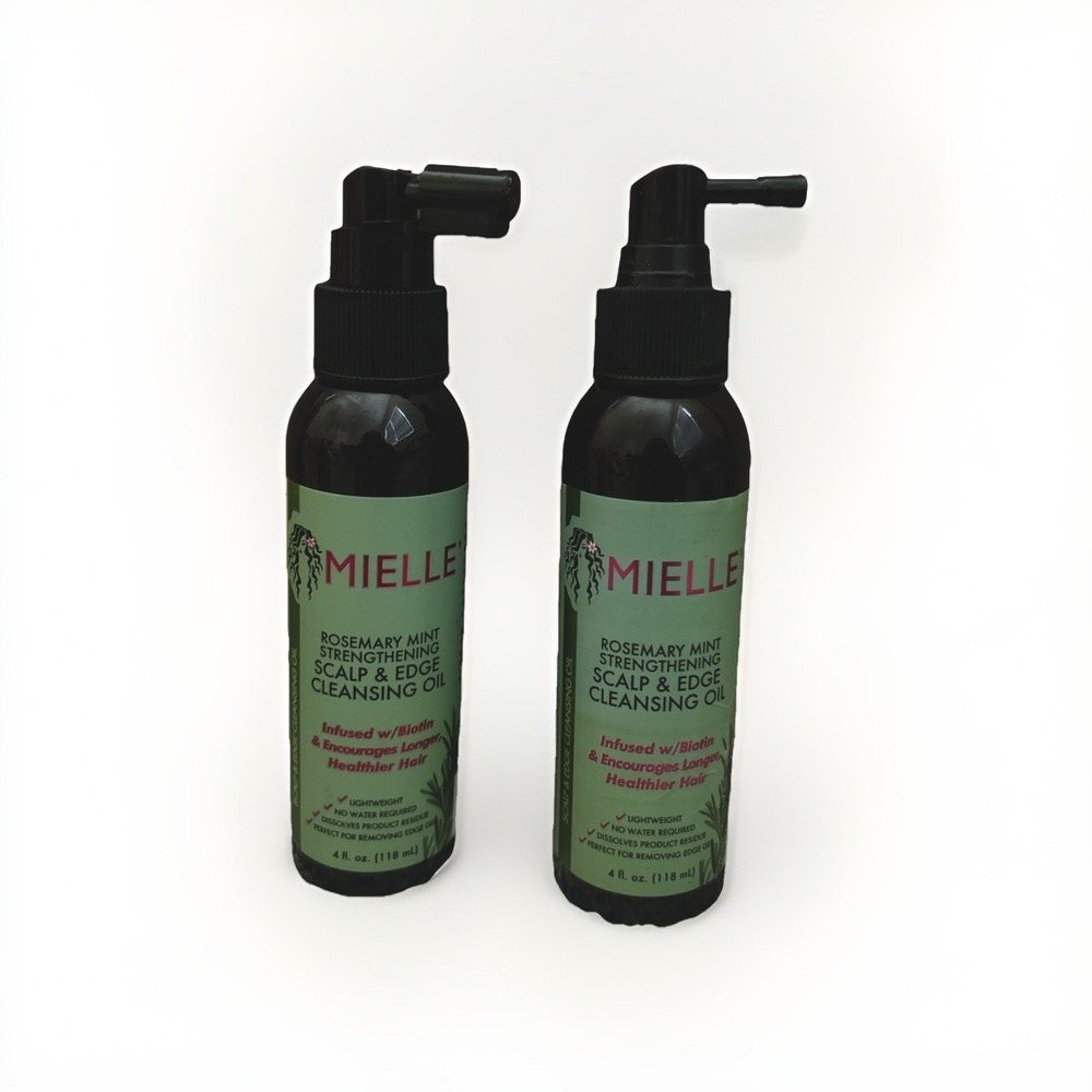 2 Of Mielle Rosemary Mint Strengthening Scalp & Edge Cleansing Oil w/ Biotin~4oz